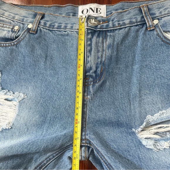 One Teaspoon Awesome Baggies 'Hustler' Ripped Relaxed Tapered Leg Jeans Size 32 - Picture 13 of 15